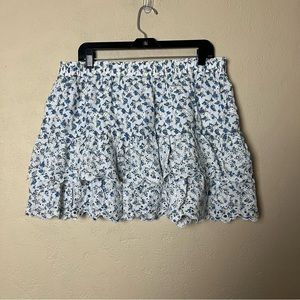 5/$30 Jennifer grace women multicolor floral‎ mini skirt size XL